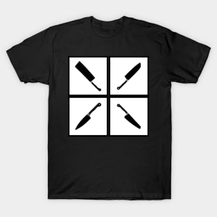 Kitchen knife pattern art T-Shirt